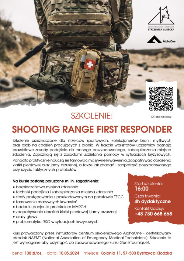 Szkolenie SHOOTING RANGE FIRST RESPONDER